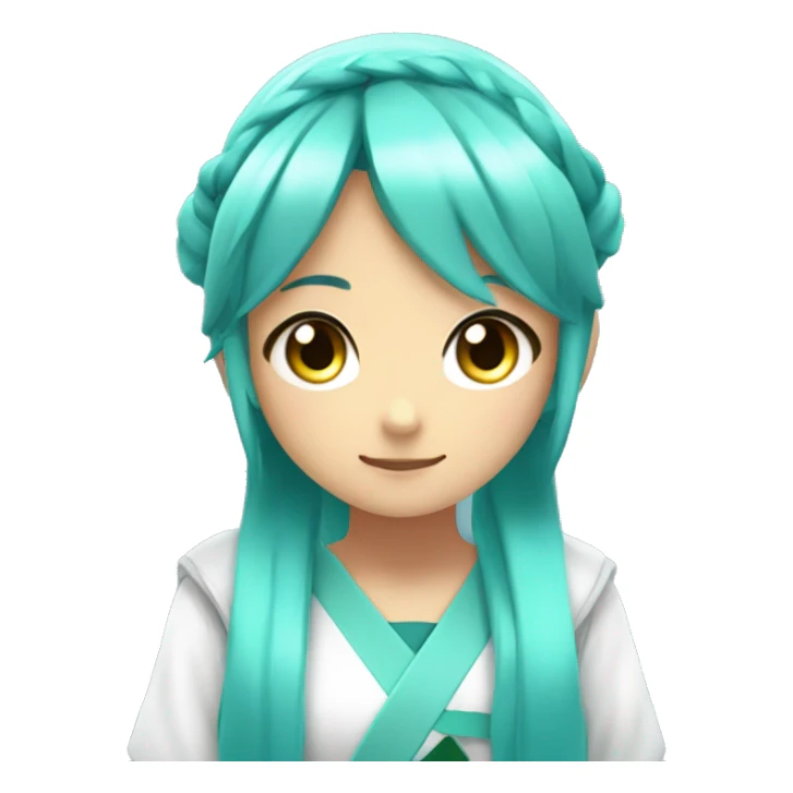 hastne miku with 01 on her left arm sticker