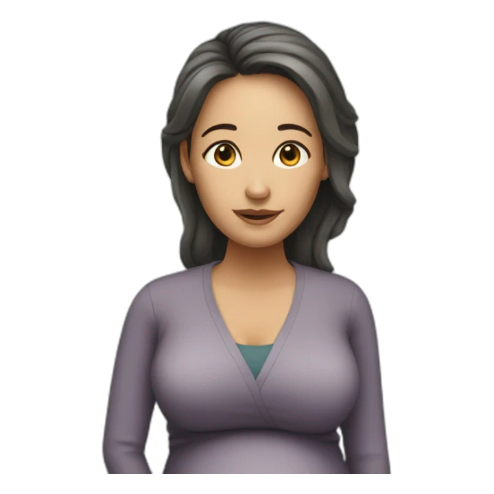 Pregnant psychologist woman sticker