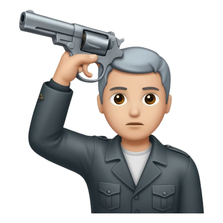 Gun to the head sticker