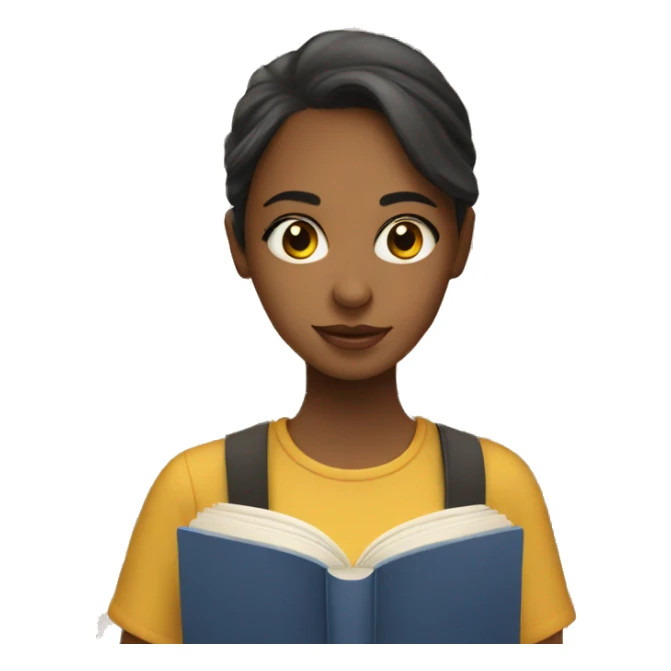 a book with a girl on the cover sticker