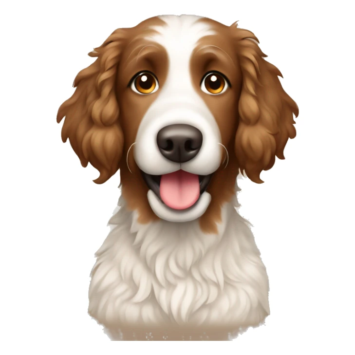 Aussie Doodle Dog Tan and brown color  sticker
