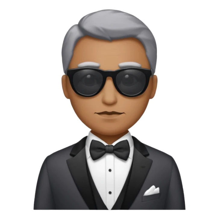 The bogeyman in sunglasses and a tux  sticker