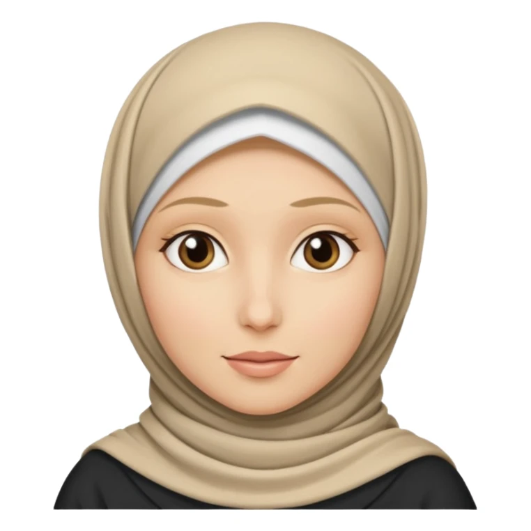 Hijab blond sticker