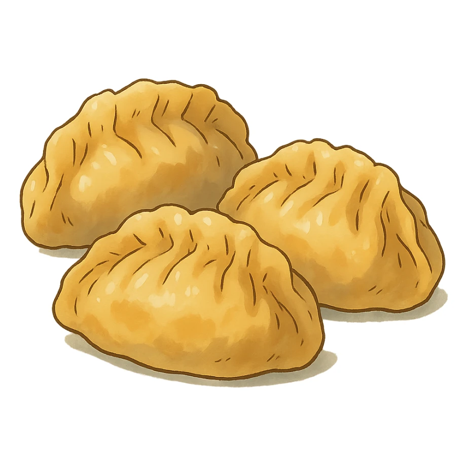 ghibli style dumplings sticker