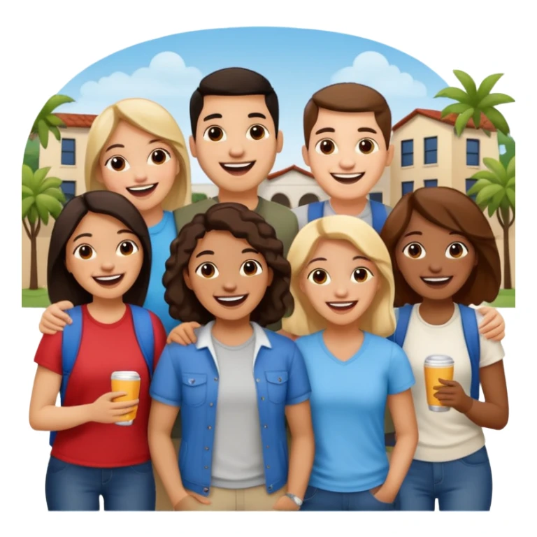 amigos puerto riqueños fuera del campus sticker