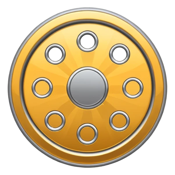 Genrate for me a settings wheel like an iphone sticker