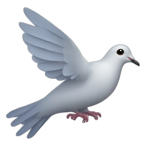 Dove of peace with a branch in its beak sticker