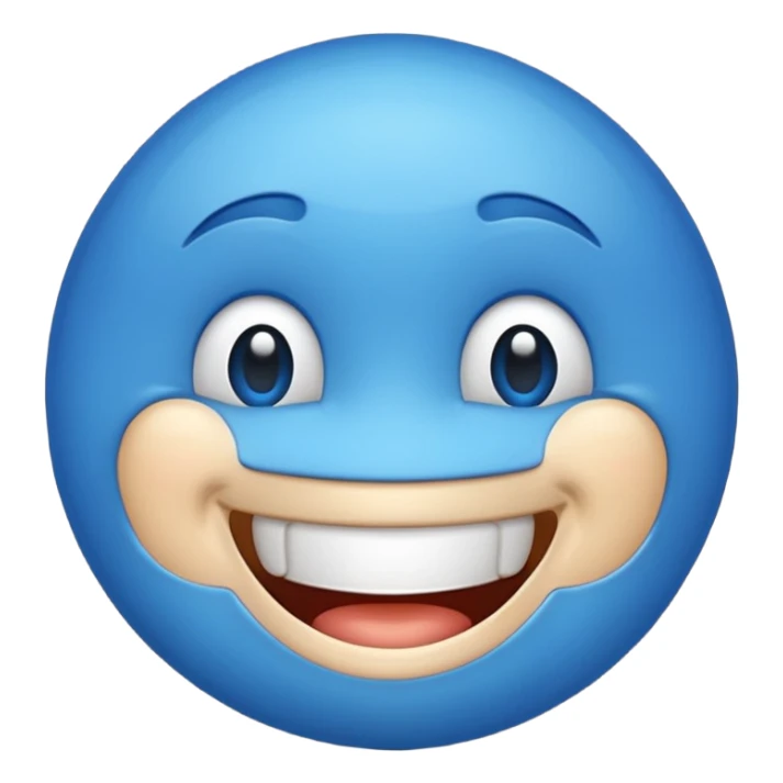 Blue emoji  sticker