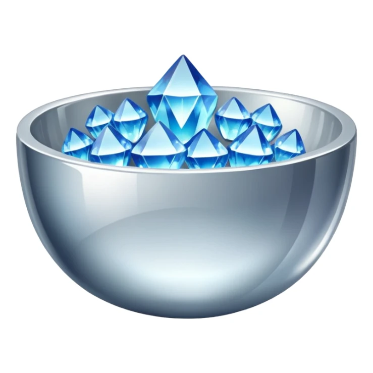 a bowl of blinged crystal sticker