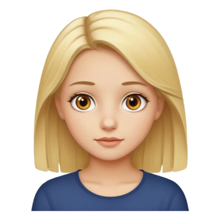 beyaz tenli sarı saçlı ela gözlü kız  sticker