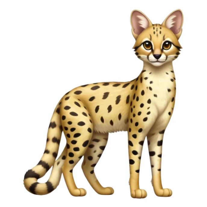 Serval-Genet-hybrid, full body sticker