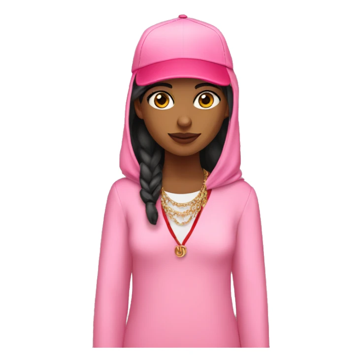 arab girl with pink gucci cap sticker