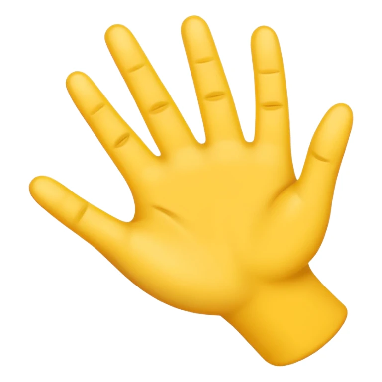 Hand emoji with the number 8 sticker