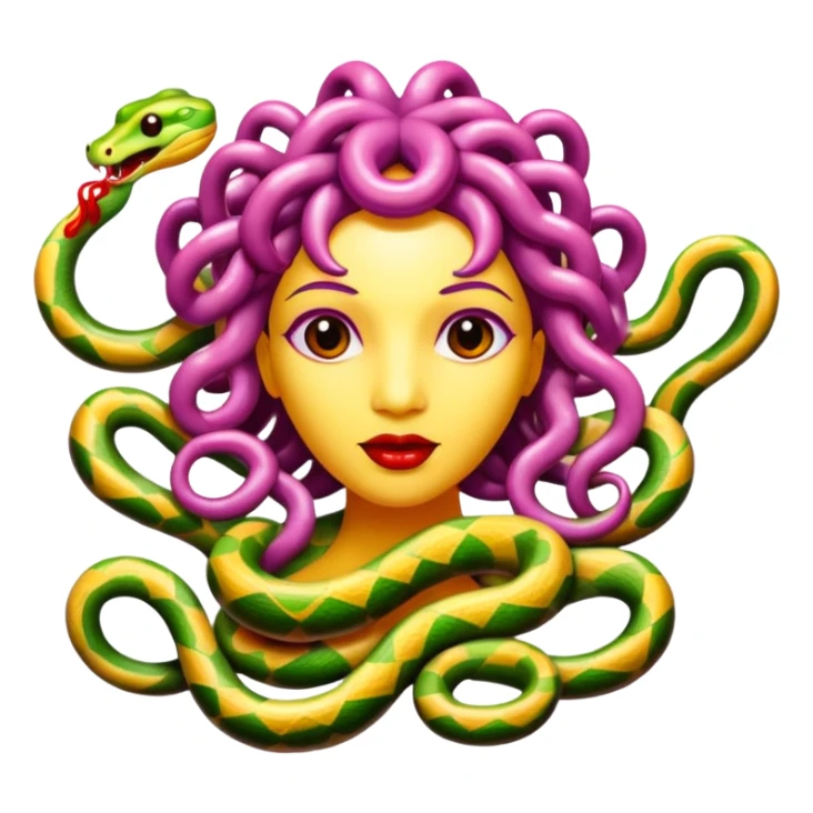  Medusa snake are made of jelly and candy  sticker