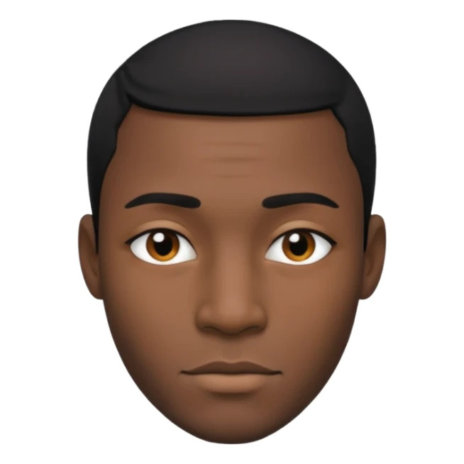 black man half splits sticker