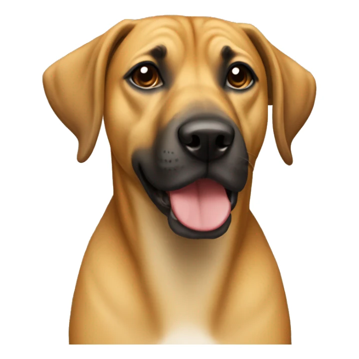 Black Mouth cur dog sticker