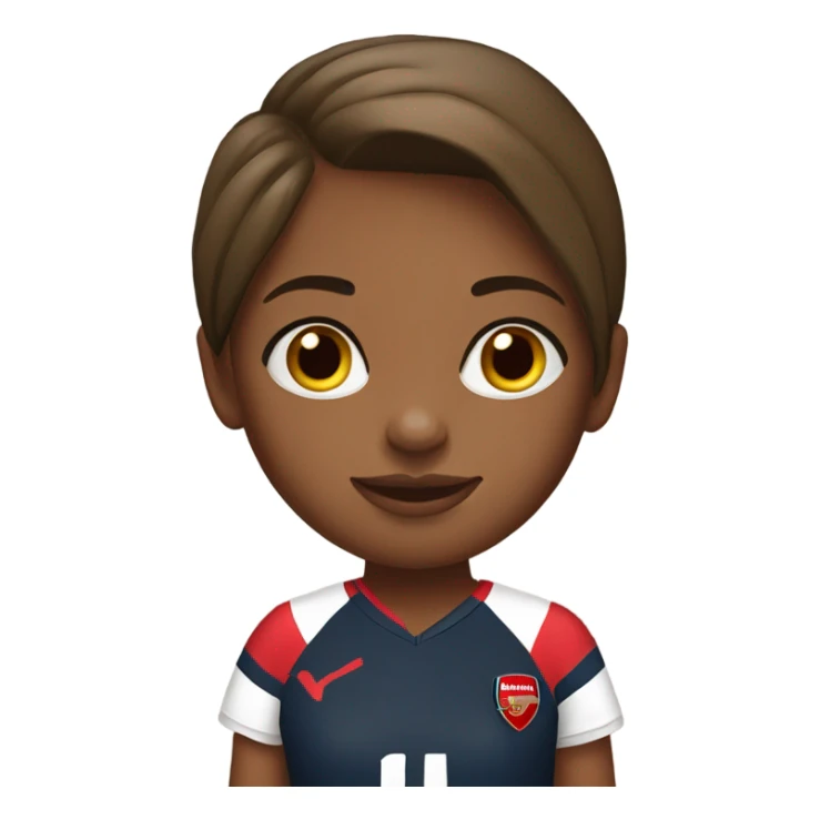 girl in arsenal top sticker