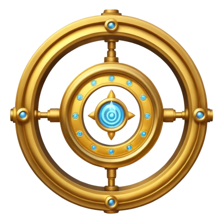 A time turner from harry potter with magic swirls around it  sticker