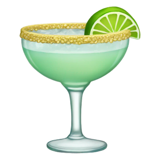 gold margarita glas sticker