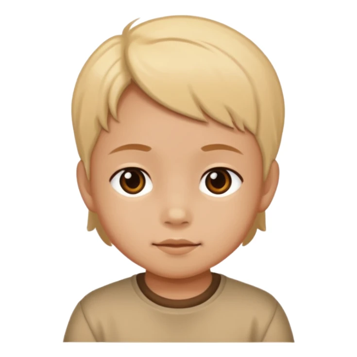 kayumanggi color of a child sticker