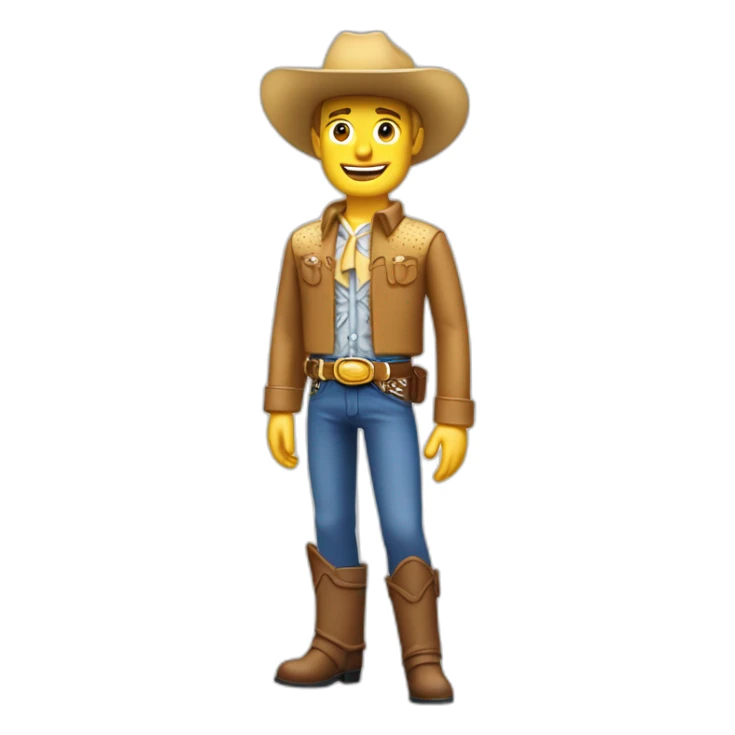 the milkybar kid cowboy but rebranded with weetabix sticker