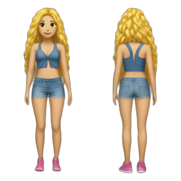 Shakira waka waka outfit sticker