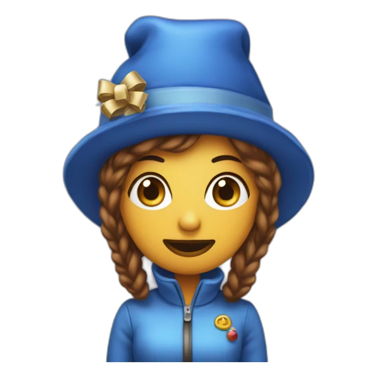La Cara del Dr. simi con gorro de navidad azul sticker