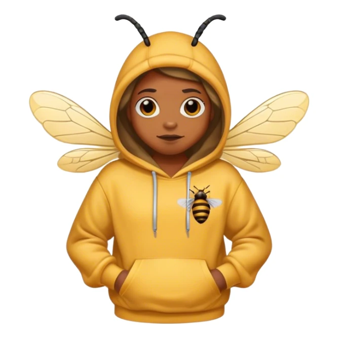 Capital bee wearing a stoned Olsen hoodie sticker