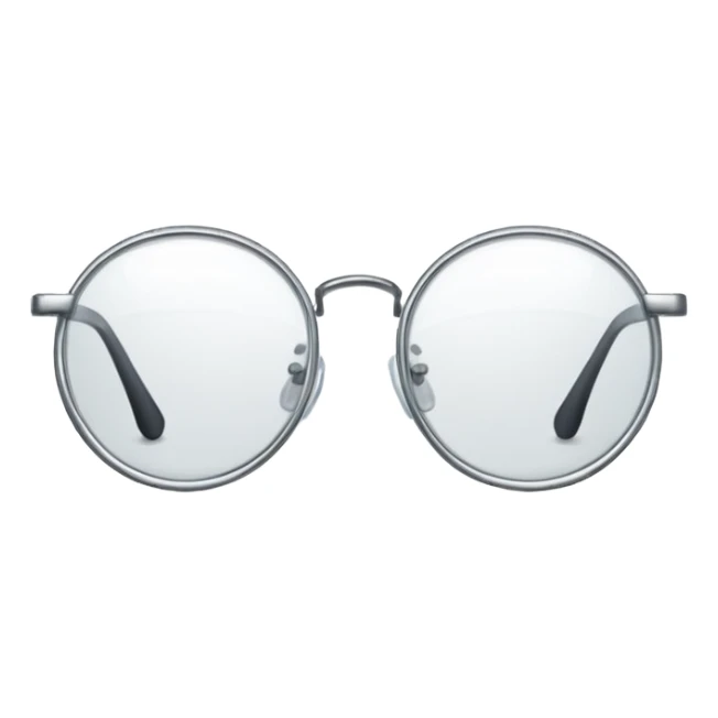 Rounded glasses sticker