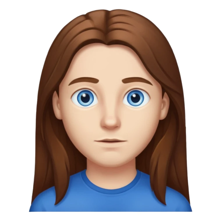 Elmer Bäck (b.1981) with blue eyes, long brown hair sticker