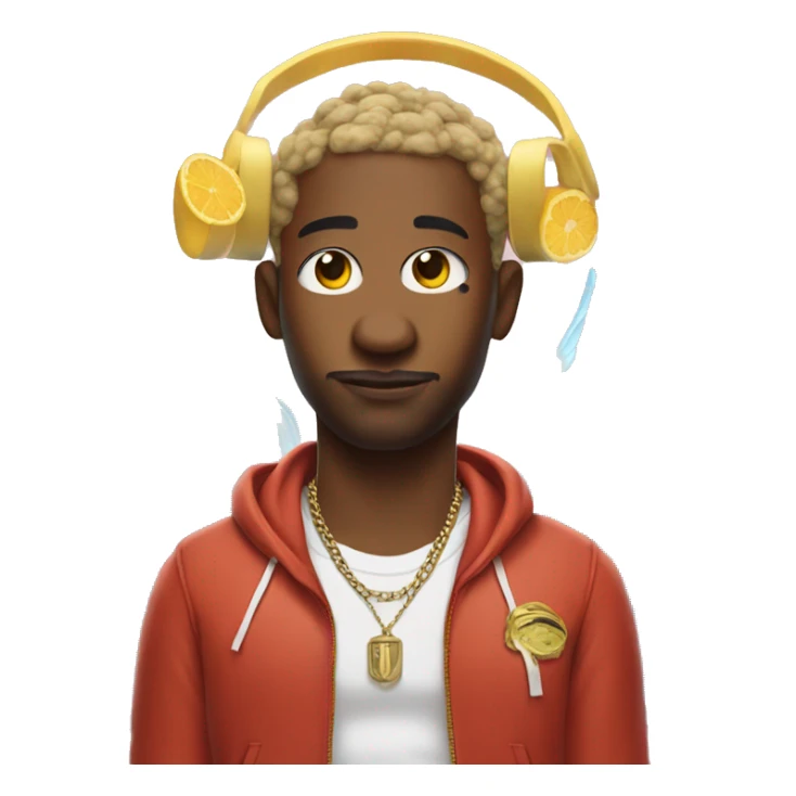 Juice world the rapper with a halo and wings sticker