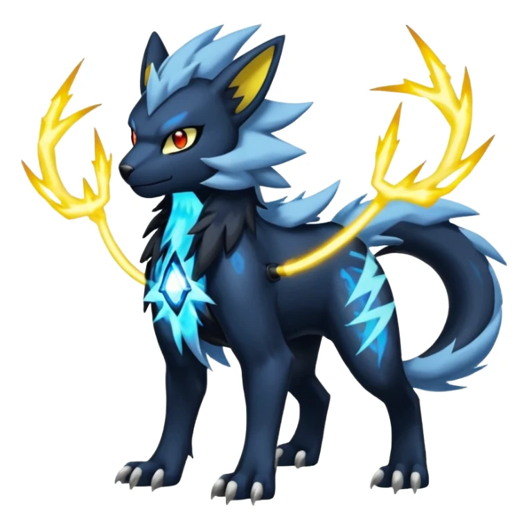 Luxray-Zeraora-Electrike-Manectric-Absol-fusion, full body sticker