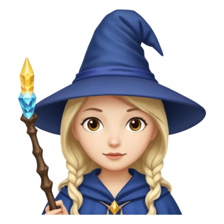 girl wizard sticker
