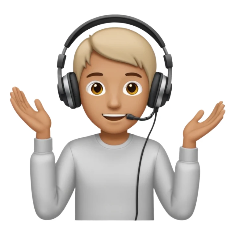 listening to music with headphones sticker