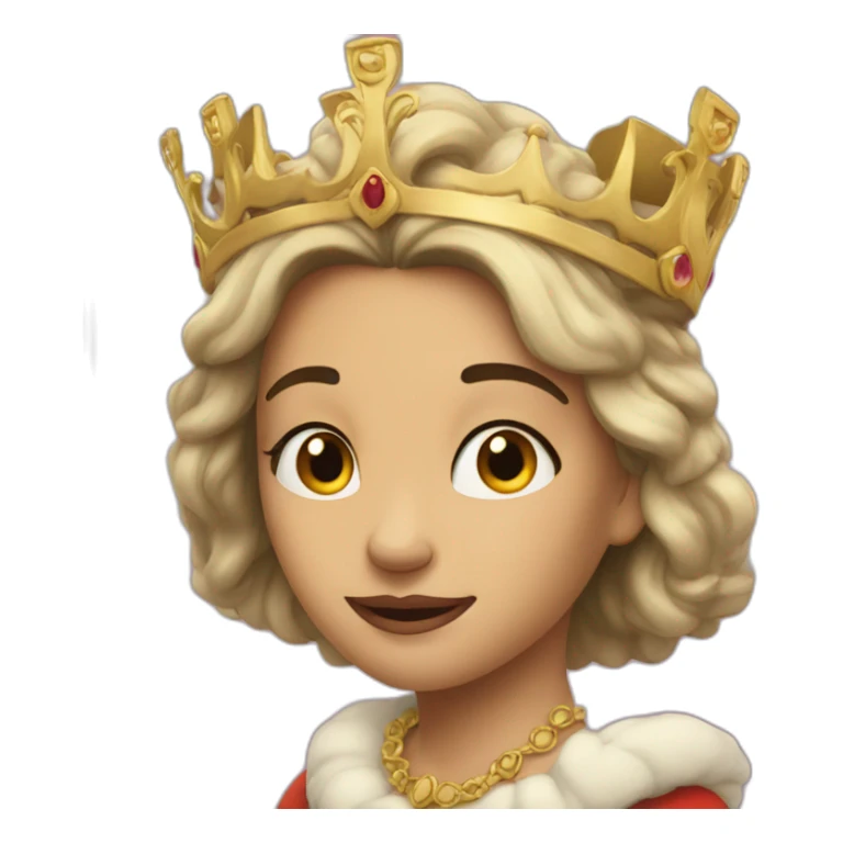 A beautiful and unhappy queen searching for happiness sticker