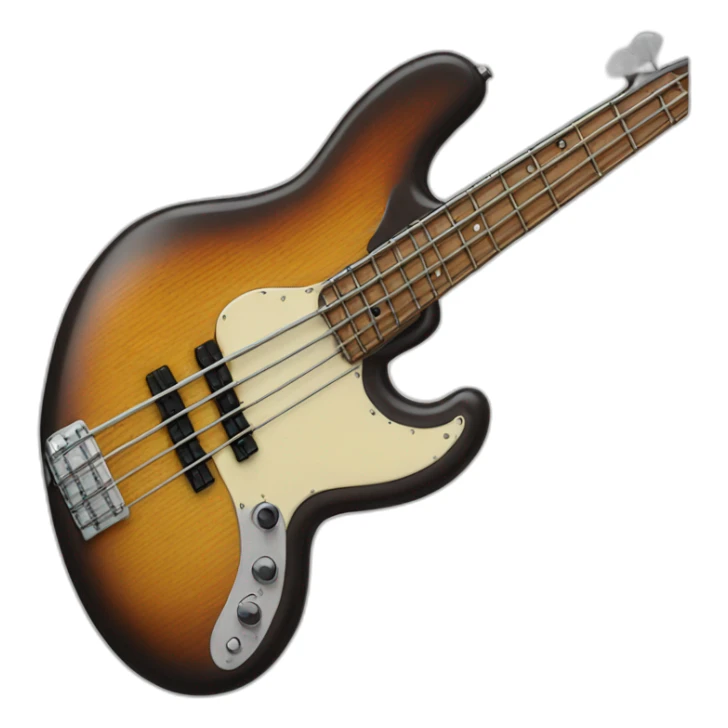bass con brazos musculosos sticker