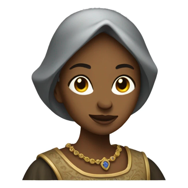 medieval woman rich sticker