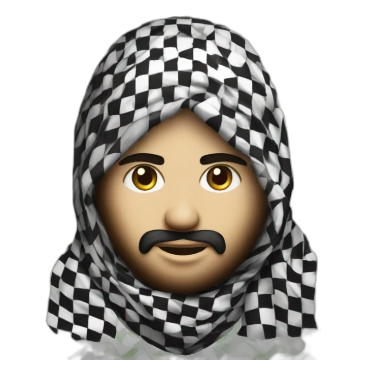 gaza brave rebelion keffiyeh sticker