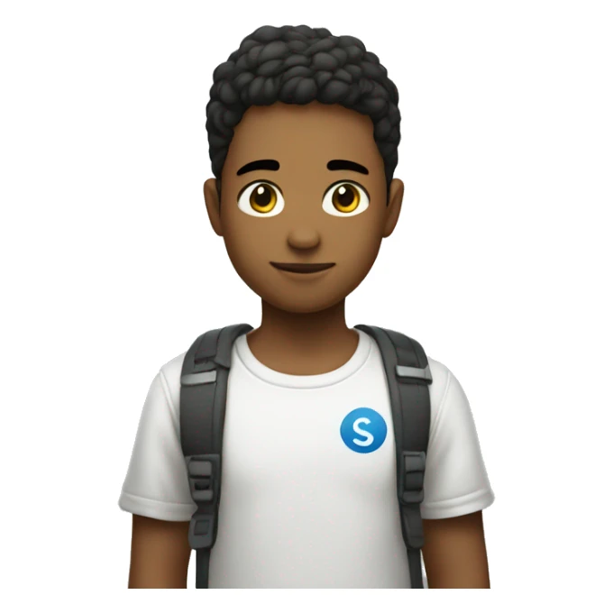 boy with sigma symbol on shirt sticker