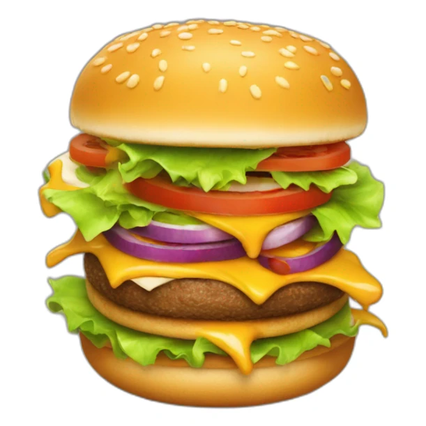 Dracaufeu qui mange un hamburger sticker