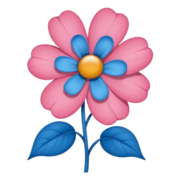 Apena faça uma Flor de uma cor azul q nem uma rosa mucha sticker
