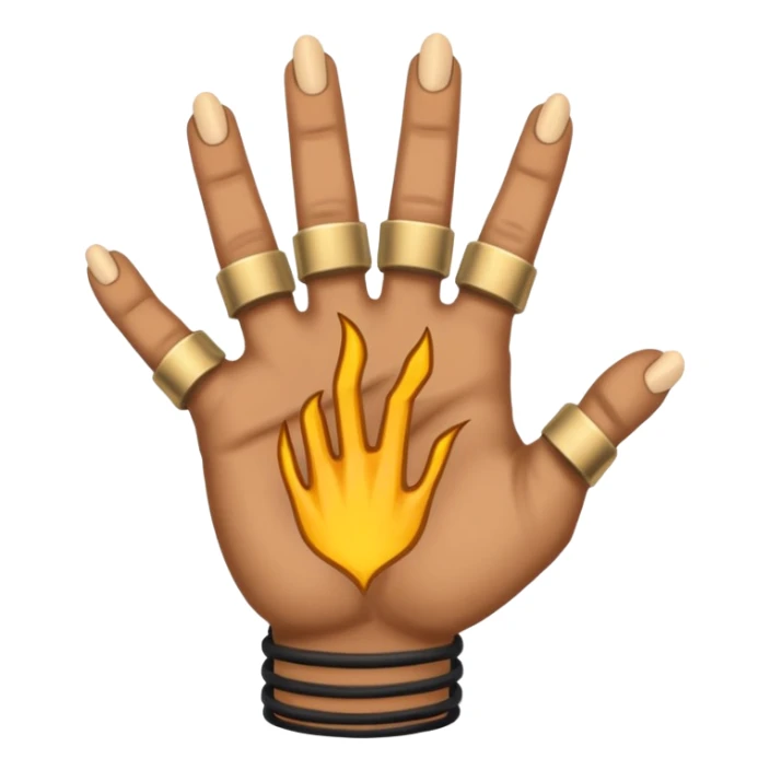 strong heavy metal hand ich liebe dich geste sticker