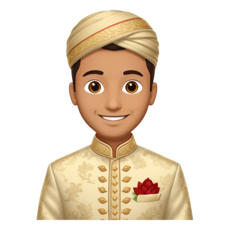 groom sherwani attire emoji only sticker