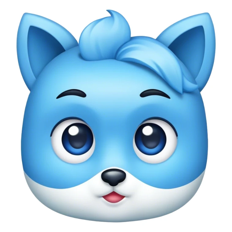 Blau Haken wie bei TikTok sticker