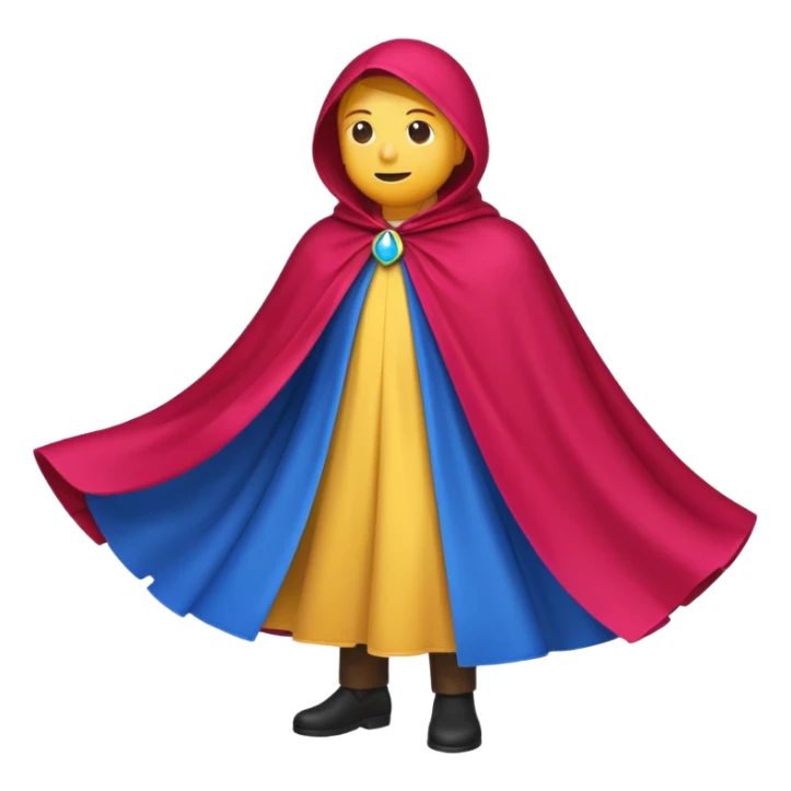  Cape no human Emoji fantasy pixel art style sticker