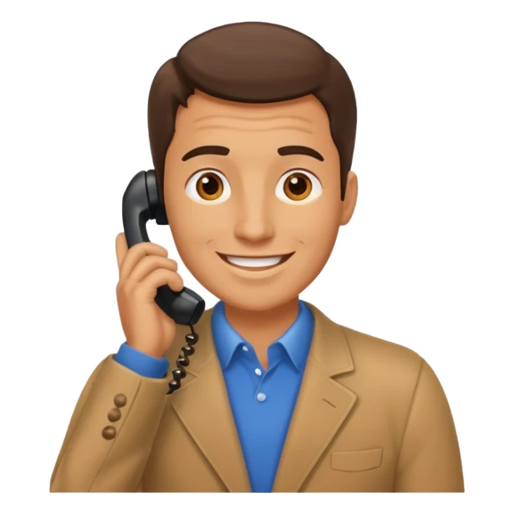 HOMBRE HABLANDO POR TELEFONO sticker