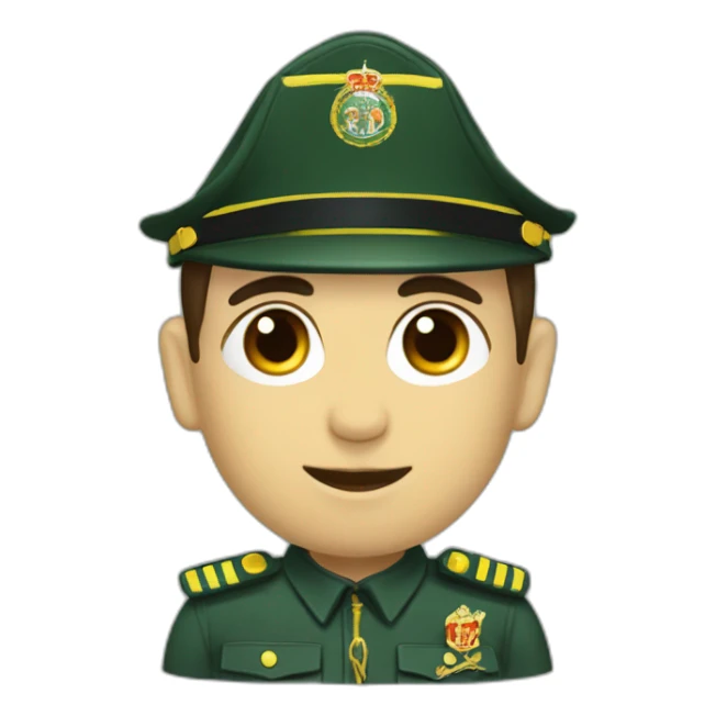 Guardia civil tricornio sticker