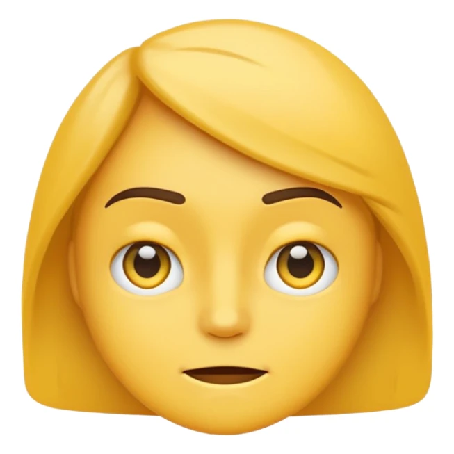 Generate a sarcastic emoji or sticker in a minimal flat-design style.  
The emoji should display a confident “nah, not today” attitude:  
- raised eyebrow  
- slight smirk  
- subtle eye-roll or side glance   sticker