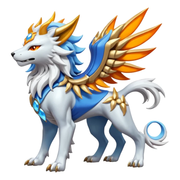 Solgaleo-Fakémon-hybrid-creature (full body)  sticker