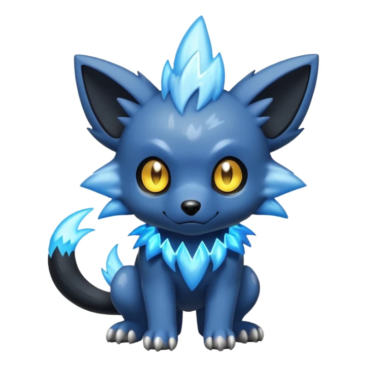 Shinx-Poochyena-Pokémon-Fakémon-hybrid-creature sticker